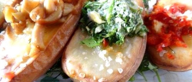 Печеный картофель с начинками