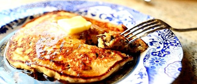 Блины с черным рисом