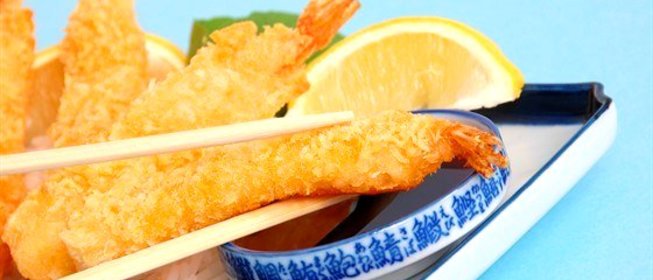 Жареные королевские креветки