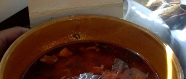 Солянка с копченостями