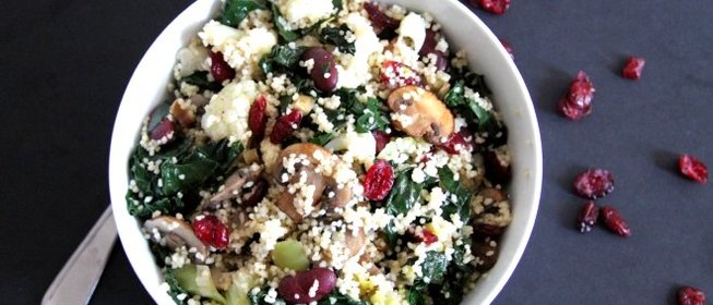 Цветная капуста с грибами