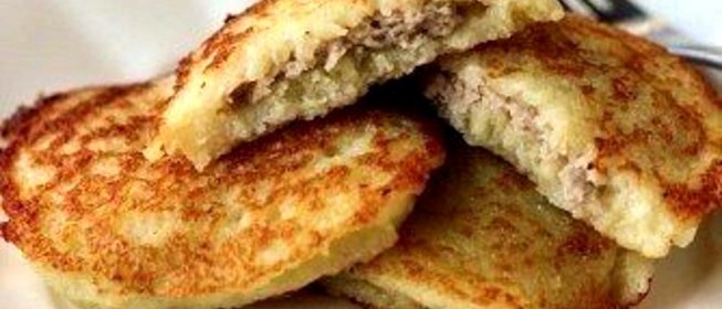 Картофельные драники с мясом