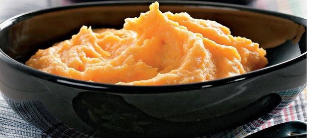 Воздушный сладкий картофель с запеченными яблоками и кардамоном