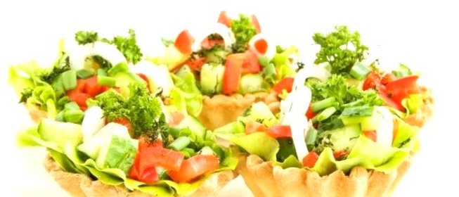 Тарталетки с овощами