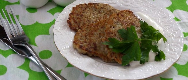 Драники с фаршем говядины