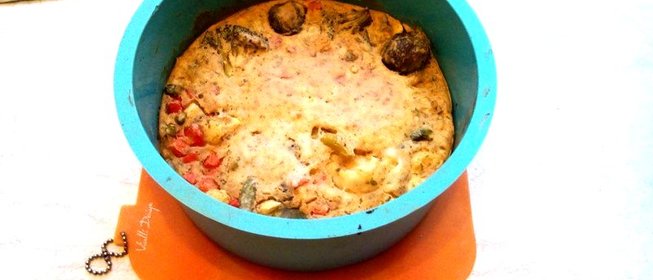 Запеканка с замороженными овощами