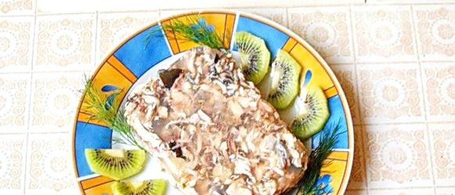 Заливное из голов толстолоба