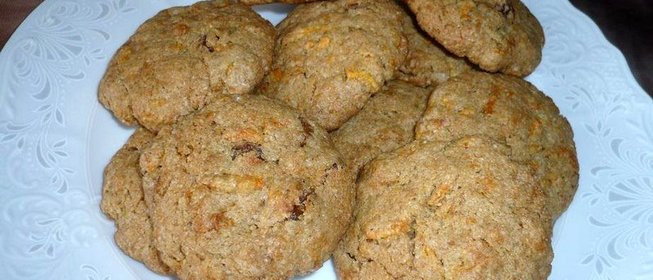 Овсяно-ржаное печенье с морковью