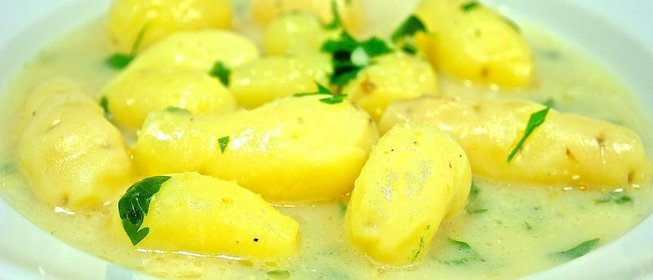 Картофель с петрушкой