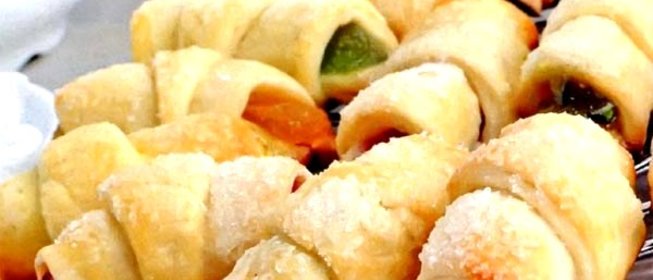 Печенье Рогалики с мармеладом