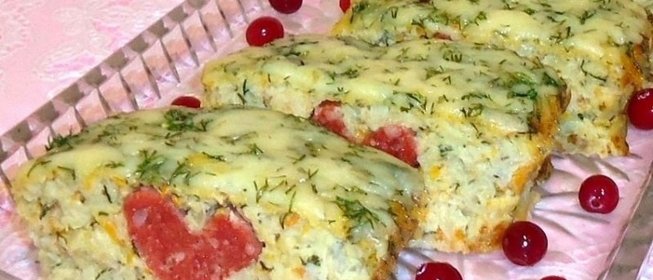 Капустная запеканка с салями Признание в любви