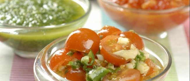 Соусы сальса круда, сальса роха, сальса верде