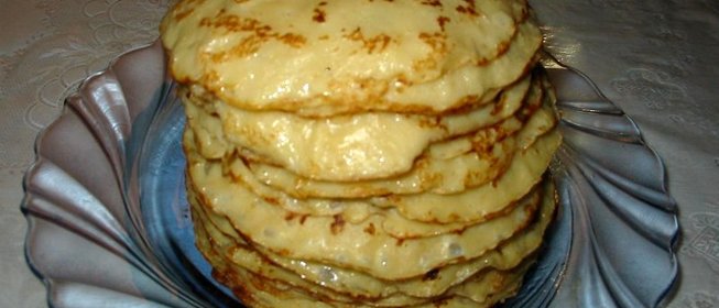 Блины с яблоками