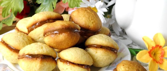 Печенье с вареной сгущенкой