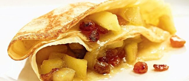 Блинчики с яблоками