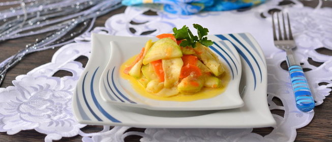 Остренькие кабачки по-корейски