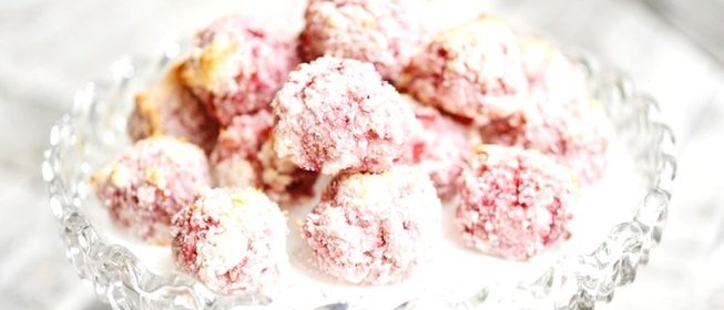 Клубничное печенье