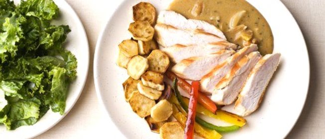 Закуска из индейки с рыбным соусом