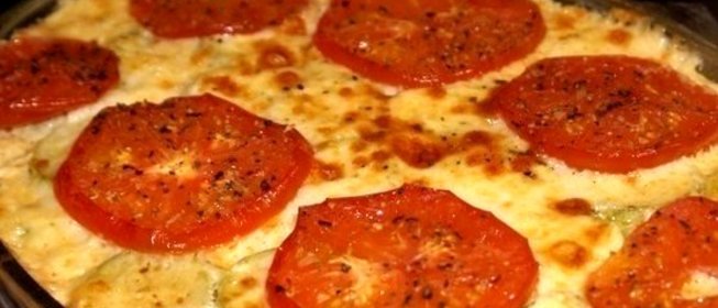 Запеканка с фаршем и помидорами