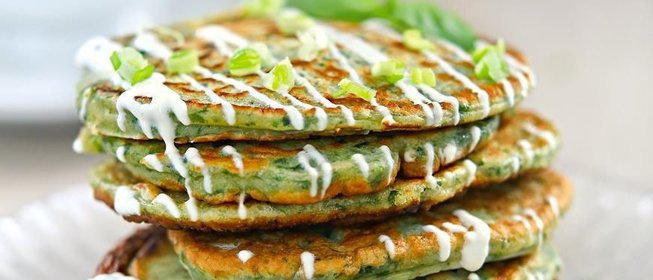 Оладьи из зелени