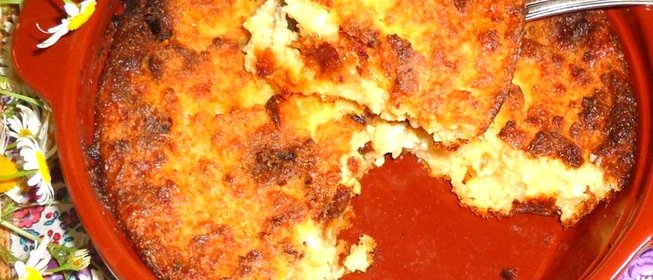 Творожная запеканка с финиками