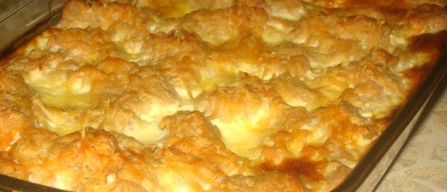 Цветная капуста в сметанном соусе