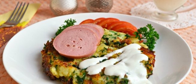 Чесночный картофель с петрушкой