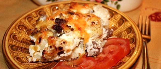 Запеканка из цветной капусты