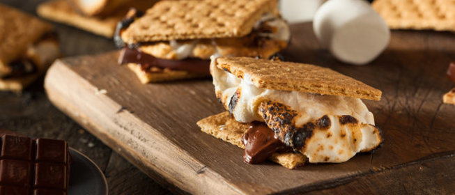 Печенье с зефиром и шоколадом