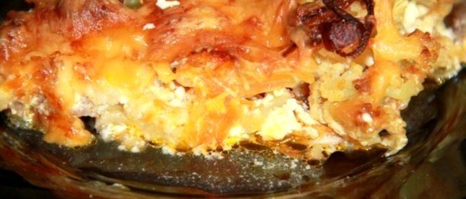 Запеканка с цветной капустой и сыром