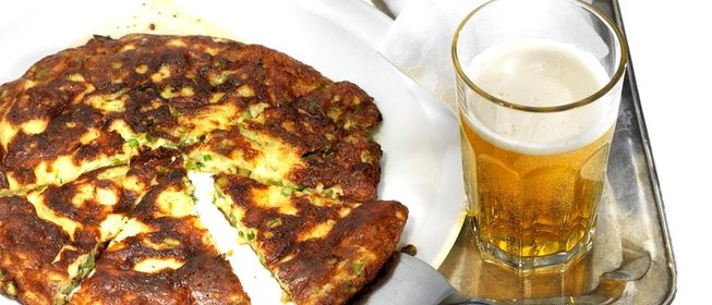 Фриттата со спаржей