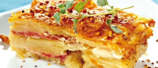 Картофельно-луковая запеканка