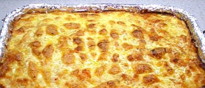 Запеканка Окунь под шубой