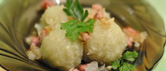 Картофельные клецки постные