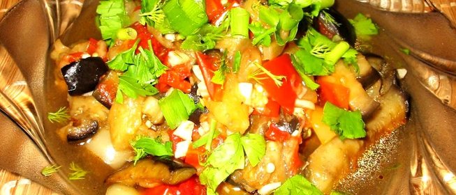 Острое рагу из баклажанов