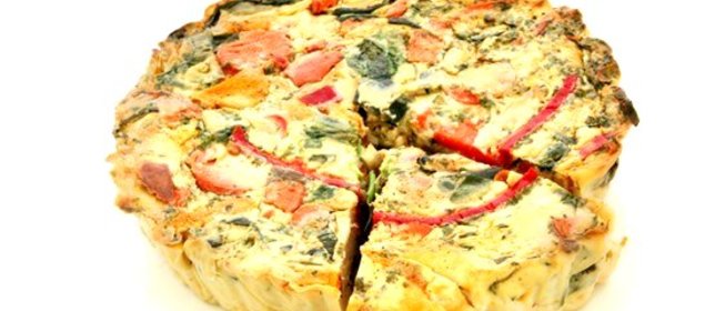 Омлет с тыквой и шпинатом