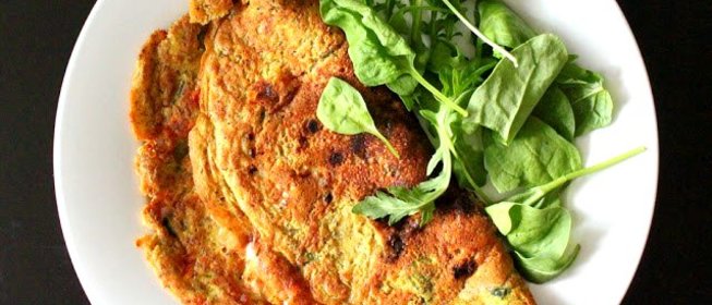 Нутовый омлет