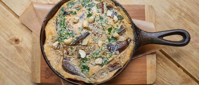 Омлет с баклажанами