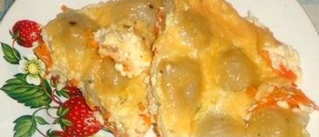 Запеканка из пельменей