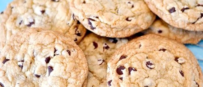 Печенье с шоколадом и ванилью