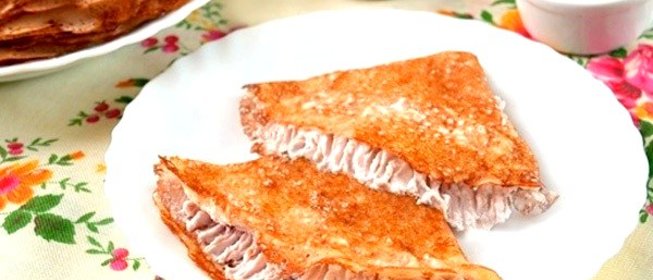 Ажурные блины на дрожжах