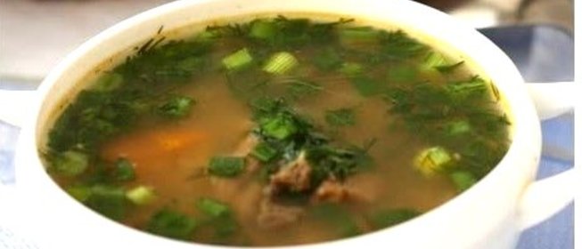 Суп с перловкой и говядиной