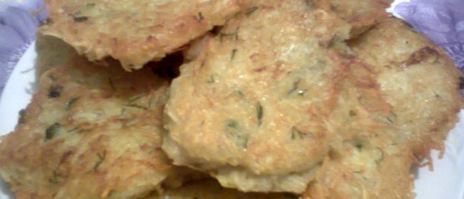 Картофельные драники с зеленью