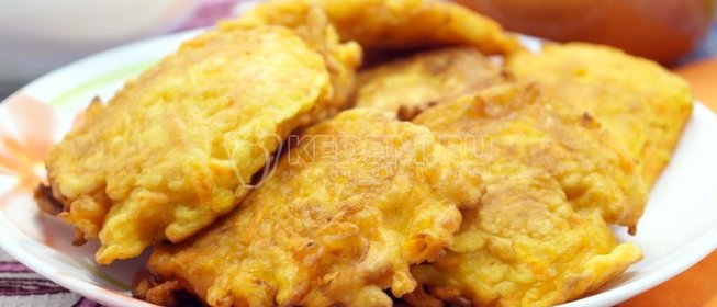 Морковные оладьи