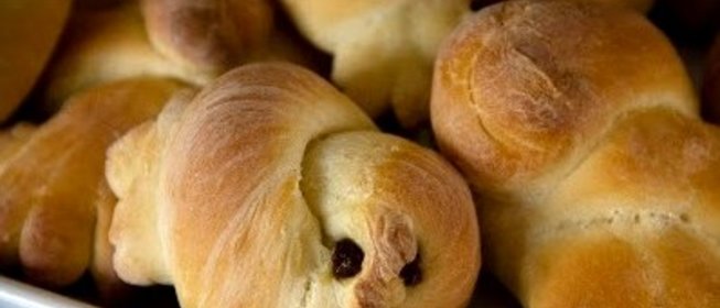 Печенье Жаворонки из дрожжевого теста