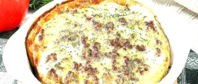 Мусака с фаршем и овощами