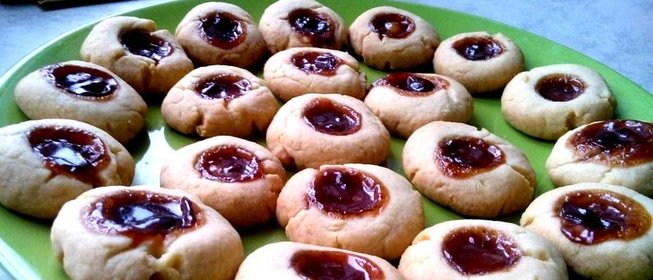 Быстрое печенье с вареньем