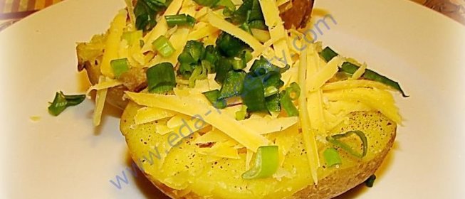 Картофель печеный в камине