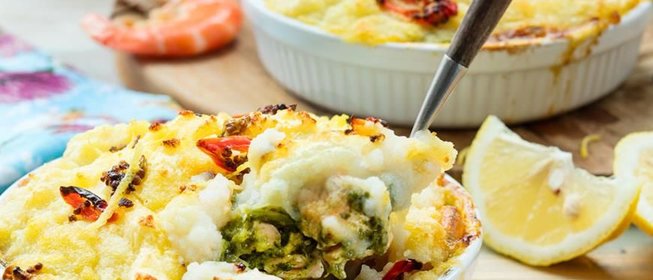 Пряная рыбная запеканка