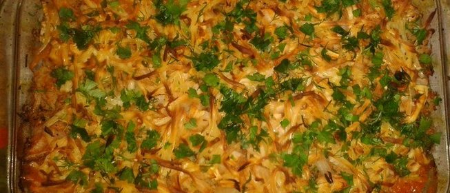 Запеканка из двух видов капусты